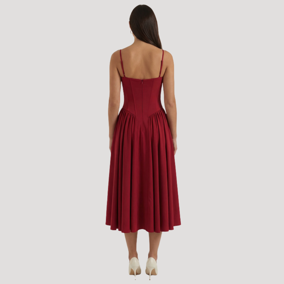 Thessalie | Robe Midi Sweetheart pour Femme