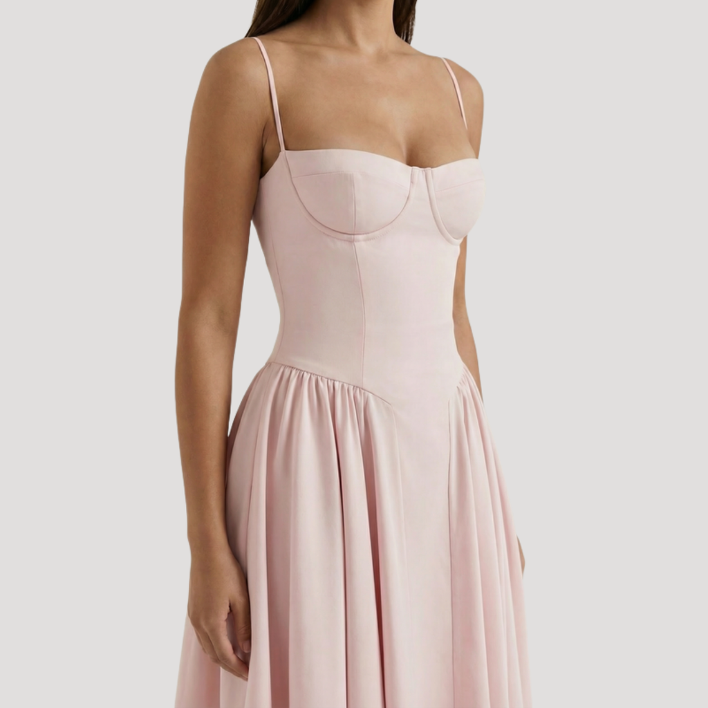Thessalie | Robe Midi Sweetheart pour Femme