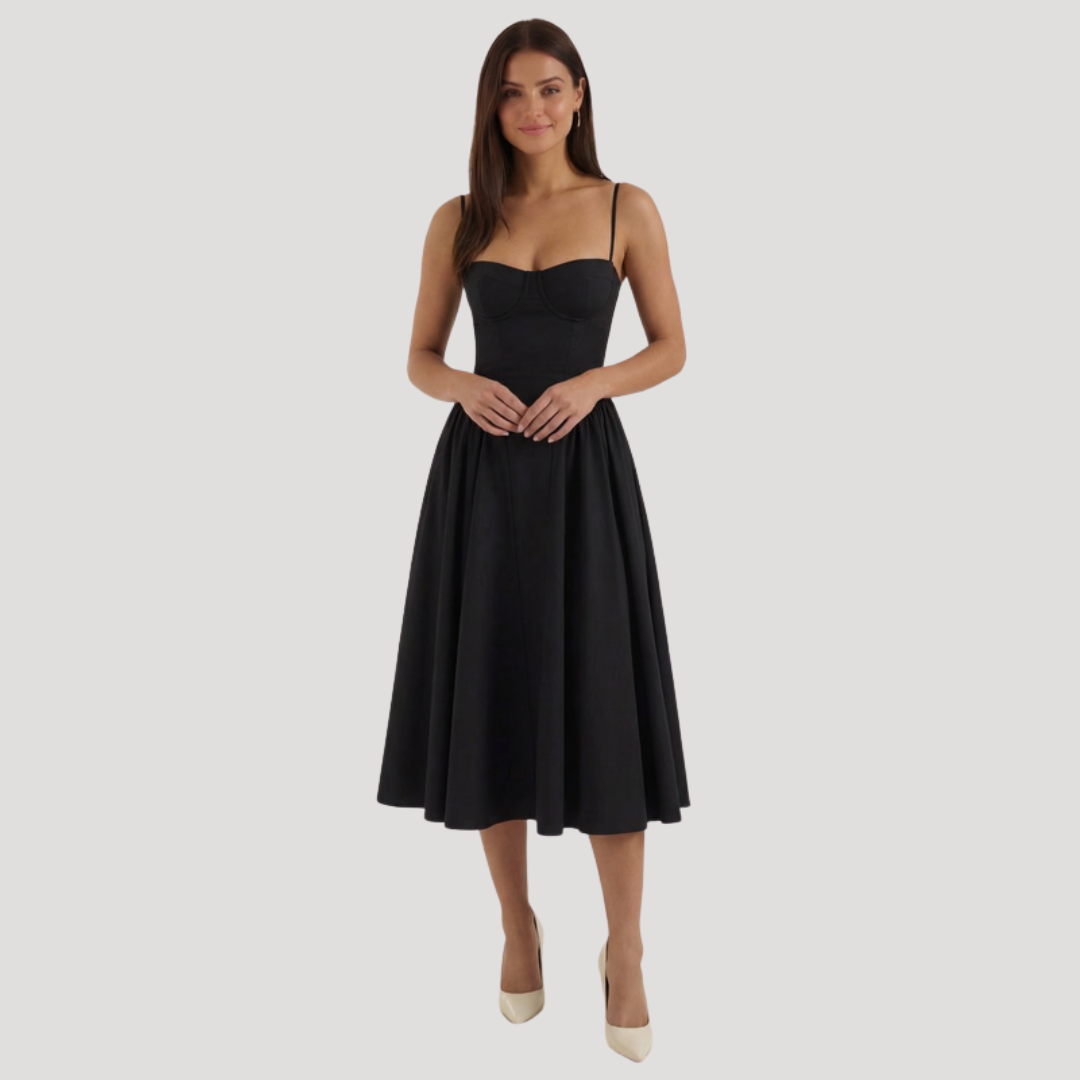Thessalie | Robe Midi Sweetheart pour Femme