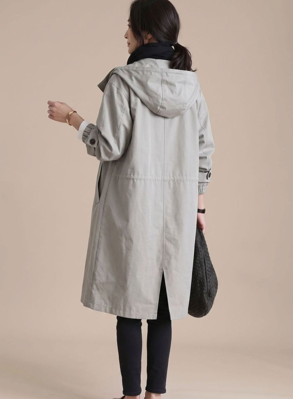 Annika | Trench-coat Femme Grande Taille Capuche Manteau Long Style Coréen