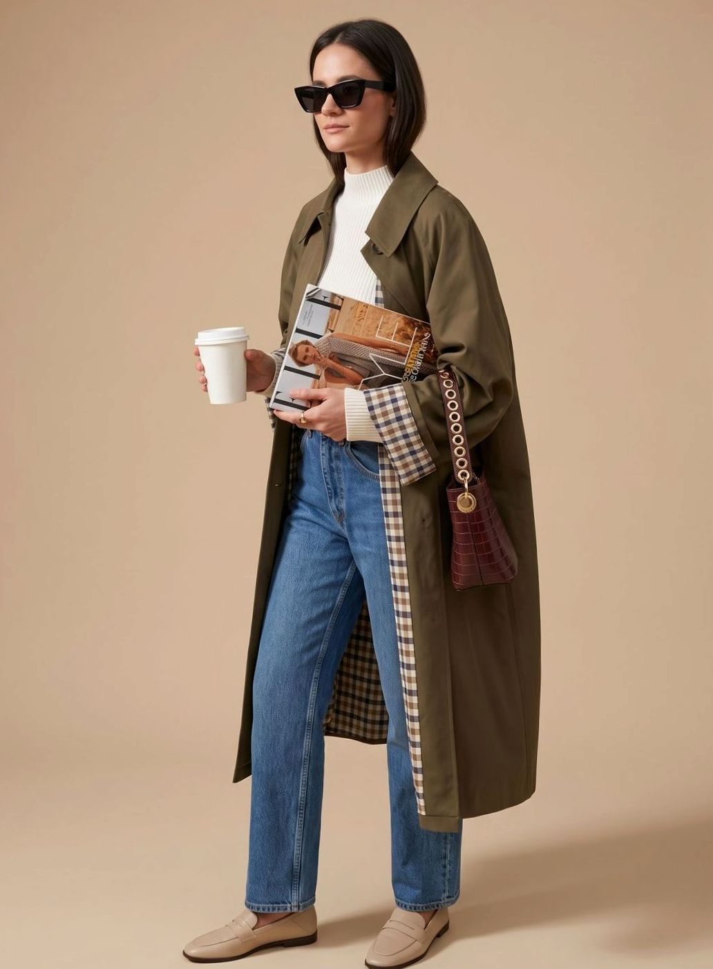 Johanna | Trench-coat Femme Long Manteau Élégant avec Poches Latérales