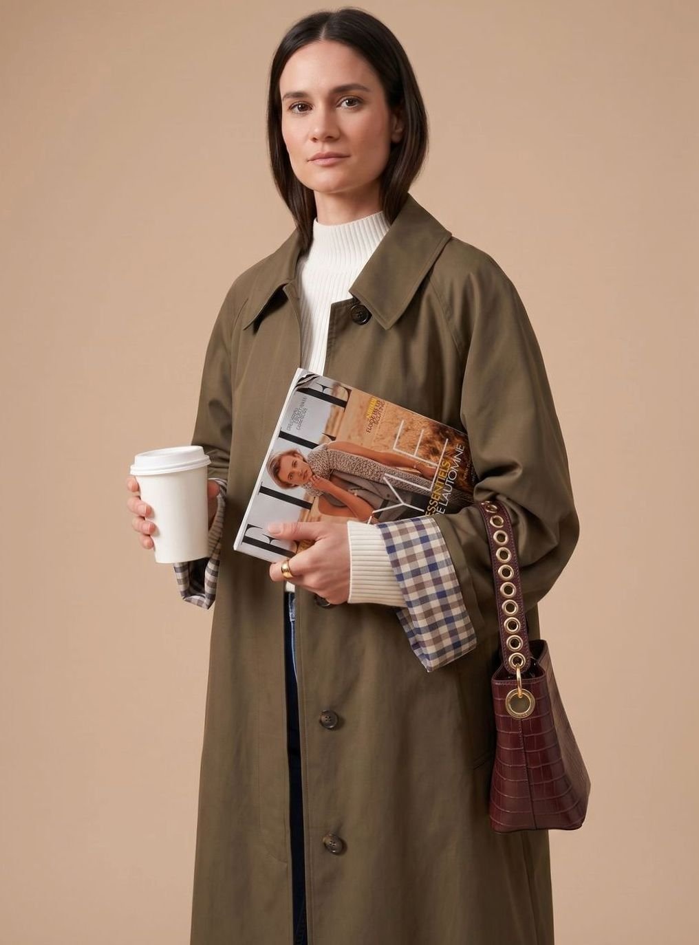 Johanna | Trench-coat Femme Long Manteau Élégant avec Poches Latérales