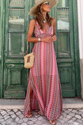 Lisa™ - Robe Maxikleid Boho Tribal à Dos Nu