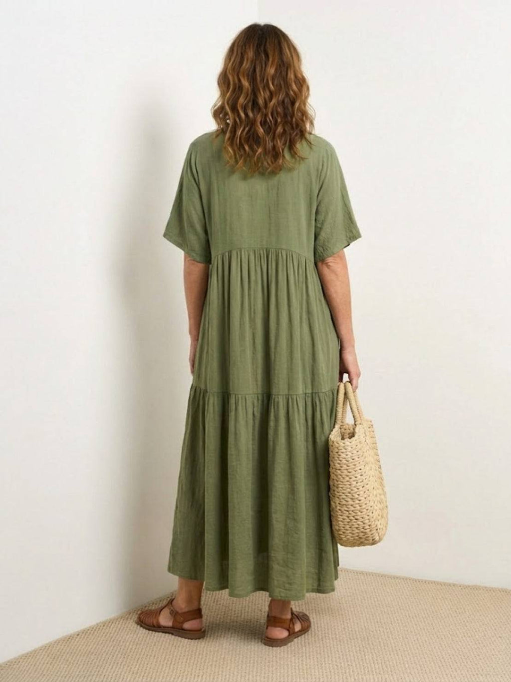 Brooklyn | Robe Maxi à Volants Boho à Col V pour Femmes