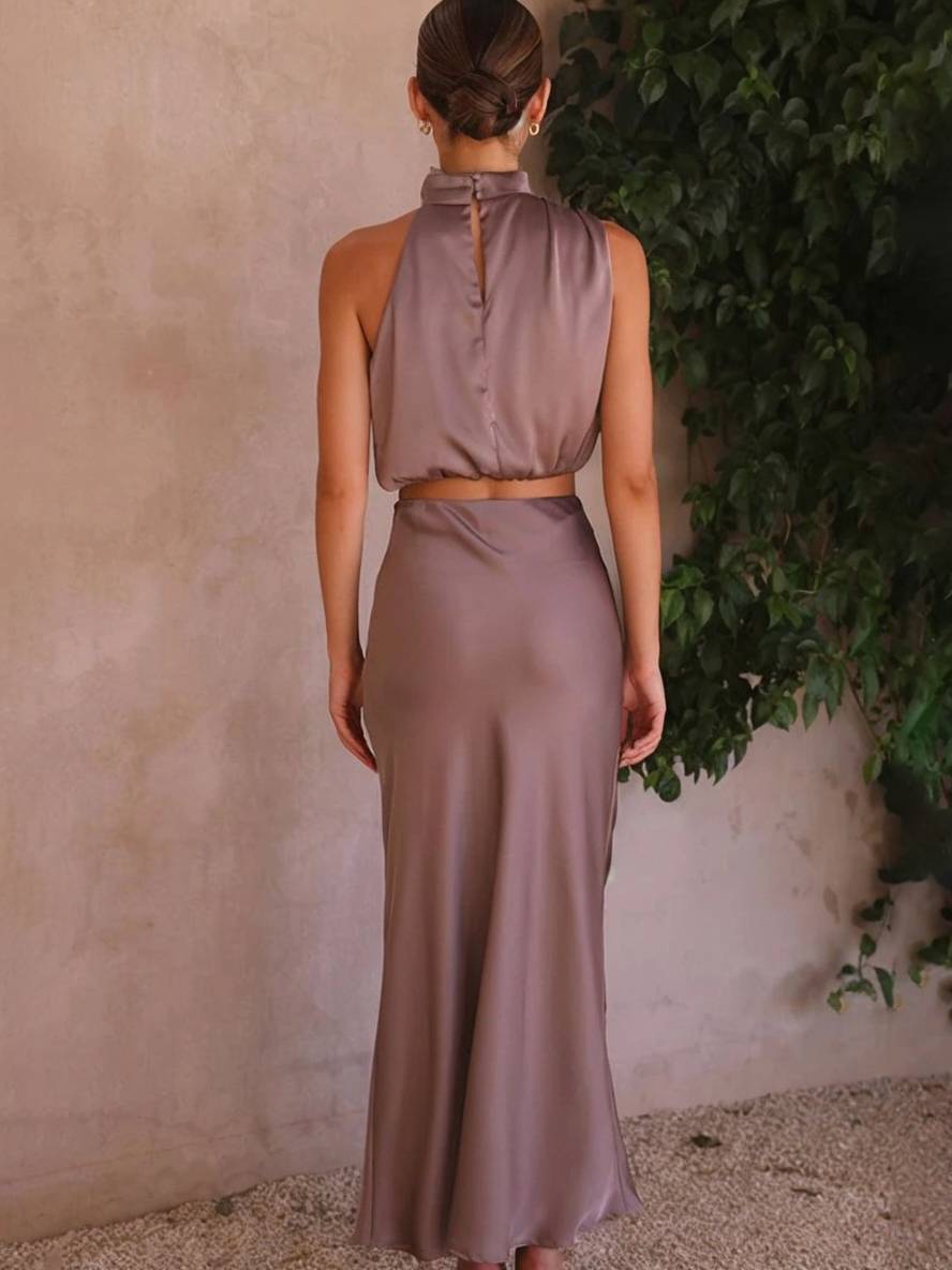 Valencia | Ensemble de Soirée Femme à Col Halter