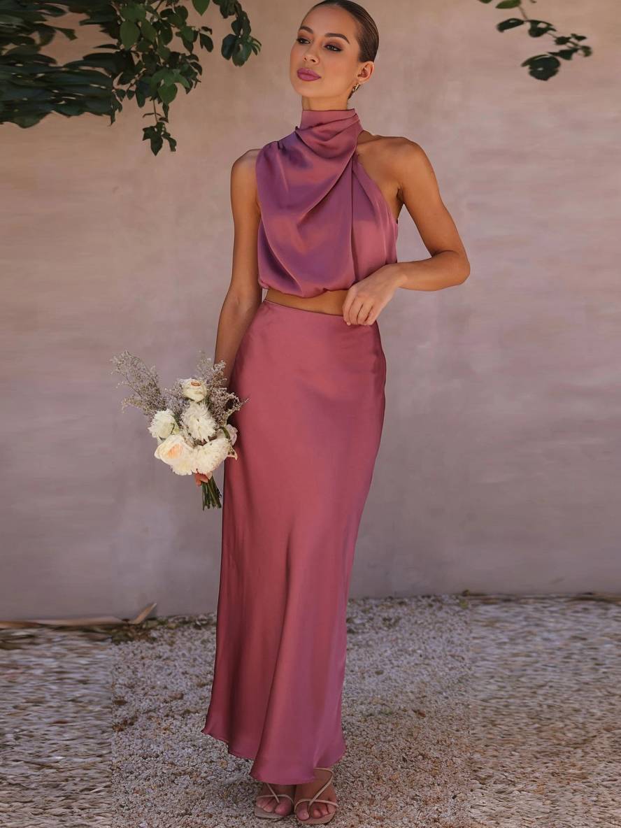 Valencia | Ensemble de Soirée Femme à Col Halter