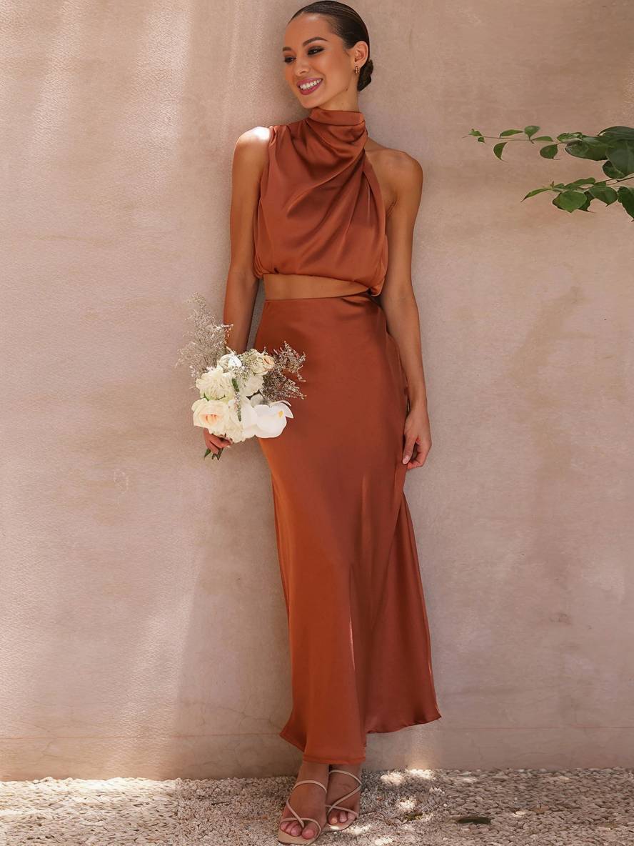Valencia | Ensemble de Soirée Femme à Col Halter
