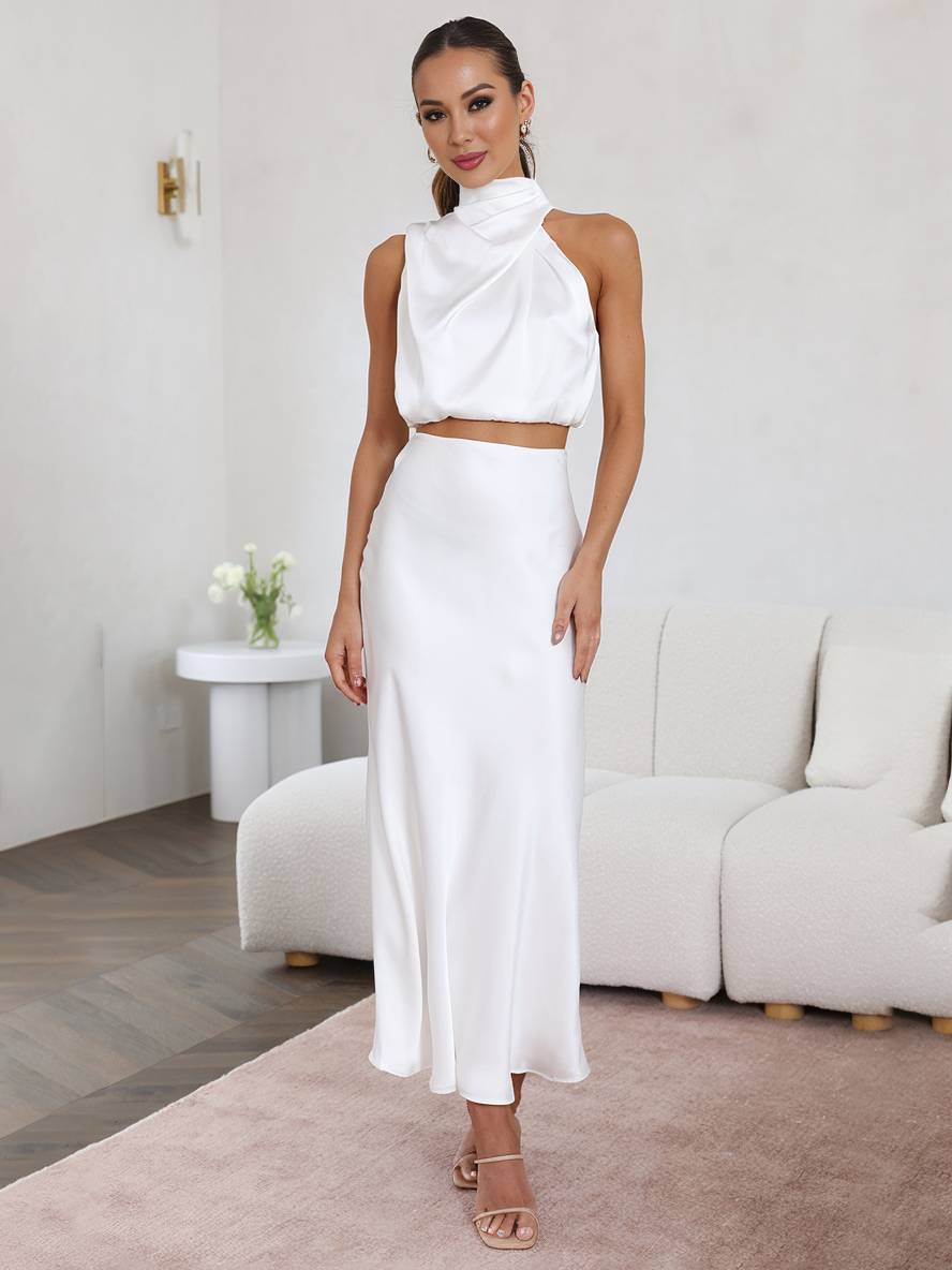Valencia | Ensemble de Soirée Femme à Col Halter