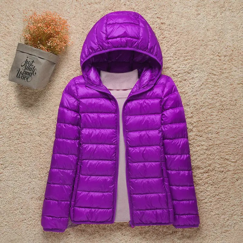 Michelle - Manteau d'hiver élégant matelassé avec capuche