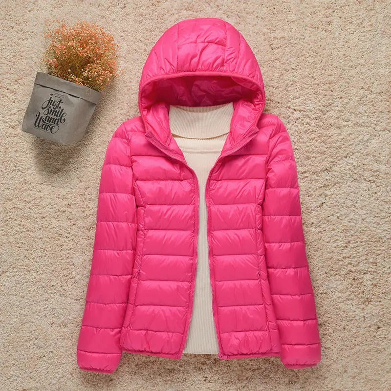 Michelle - Manteau d'hiver élégant matelassé avec capuche