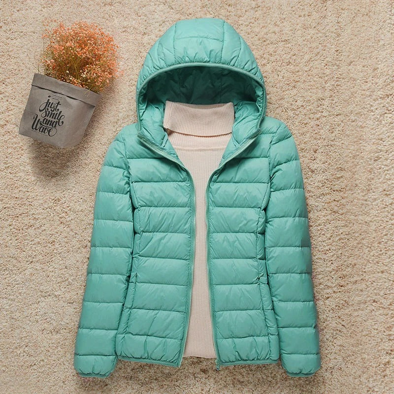 Michelle - Manteau d'hiver élégant matelassé avec capuche