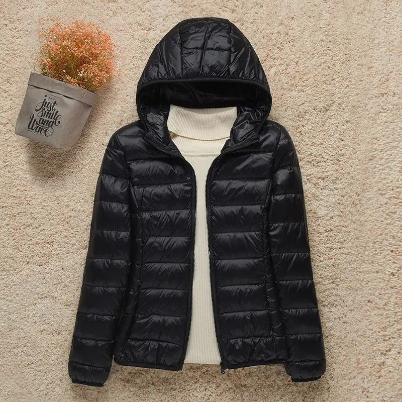 Michelle - Manteau d'hiver élégant matelassé avec capuche