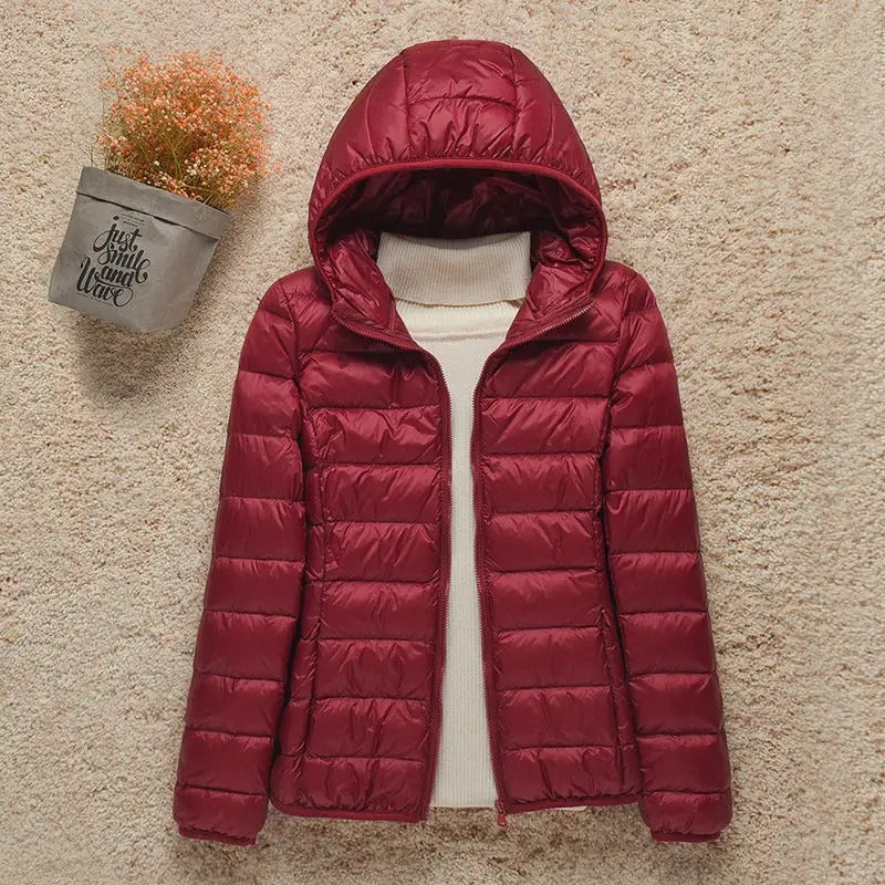 Michelle - Manteau d'hiver élégant matelassé avec capuche