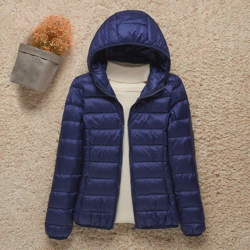 Michelle - Manteau d'hiver élégant matelassé avec capuche