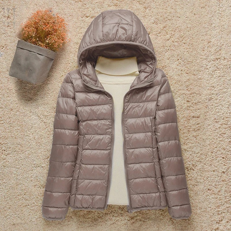 Michelle - Manteau d'hiver élégant matelassé avec capuche