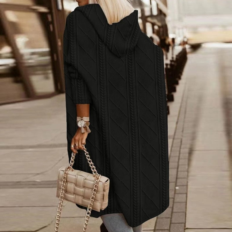 Ellen™ - Cardigan à capuche confortable