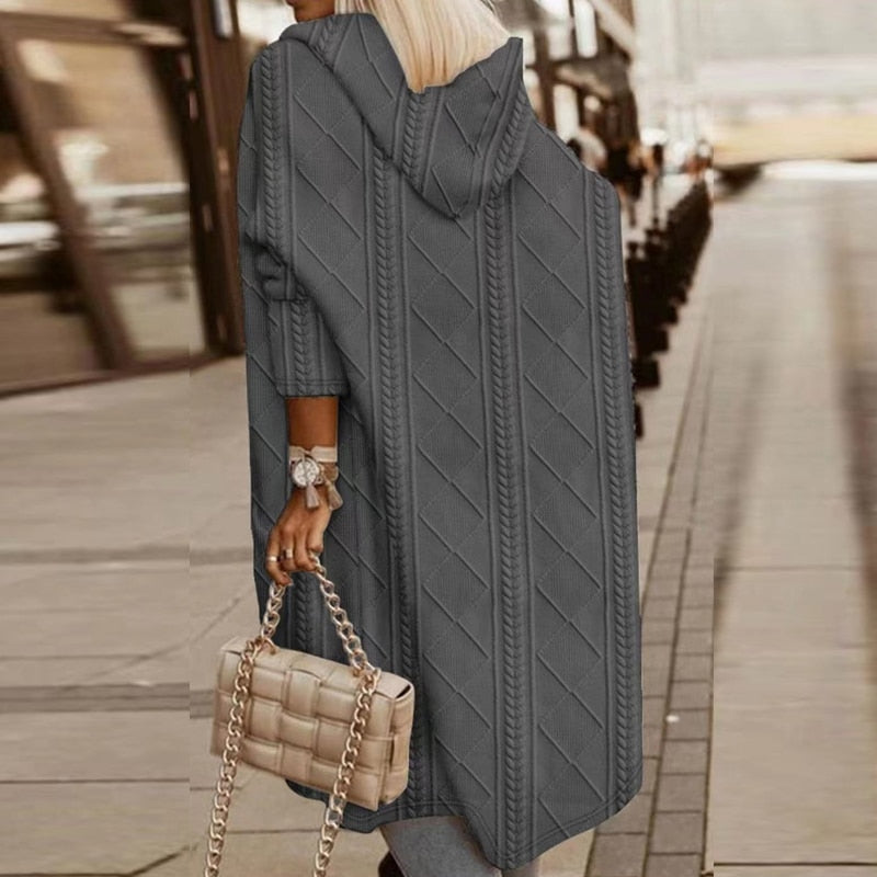 Ellen™ - Cardigan à capuche confortable