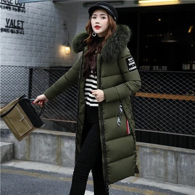 Karen - Manteau d'Hiver Long Élégant Matelassé
