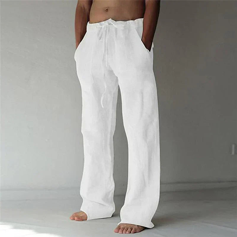 Davide - Pantalon en lin décontracté