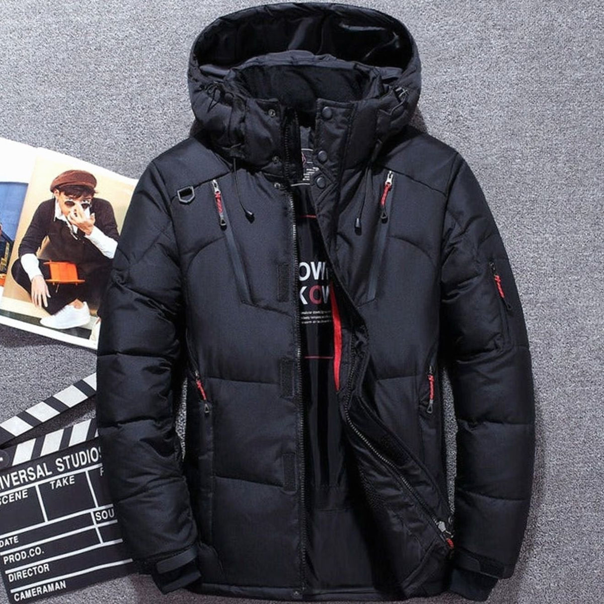 Greta | Veste d'hiver femme avec capuche, rembourrée et poches zippées