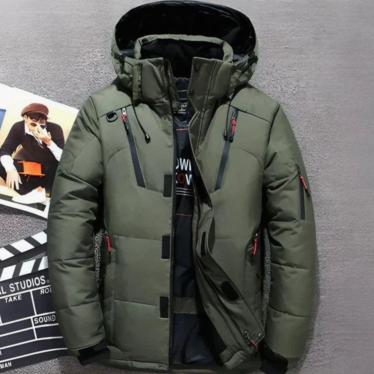 Greta | Veste d'hiver femme avec capuche, rembourrée et poches zippées