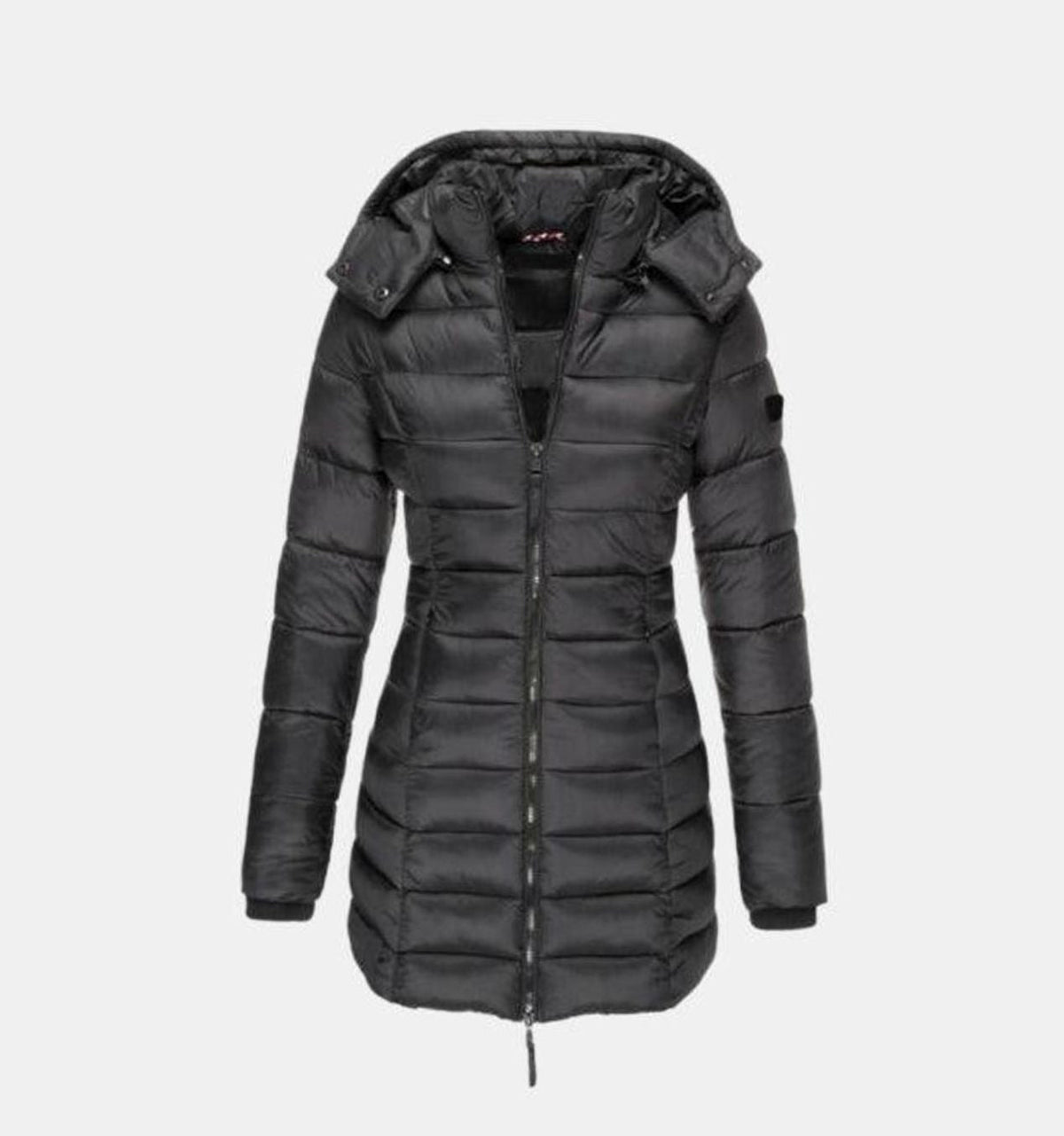 Charlotte | Veste d'hiver femme Long Manteau matelassé avec capuche