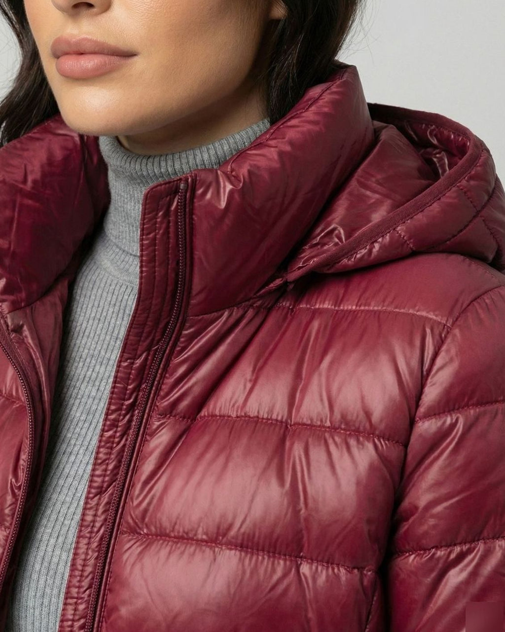Johanna | Veste d'hiver femme ultra-légère en duvet avec capuche