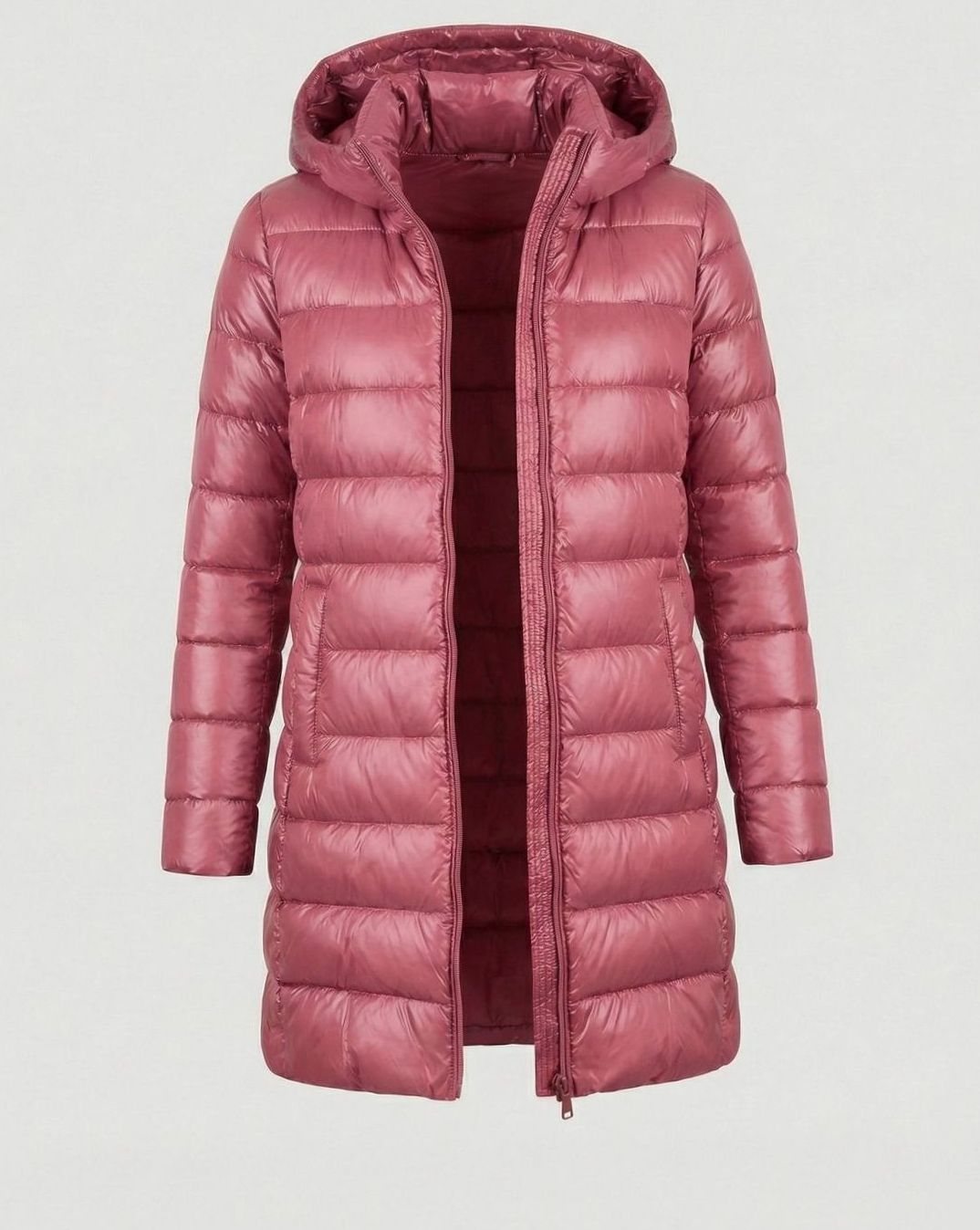 Doudoune en Nylon Femme – Capuche et Coupe Ajustée Ultralégère et Chaude