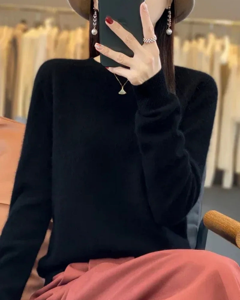Pull en laine pour femmes – Pull en 100% laine mérinos pour l'automne et l'hiver