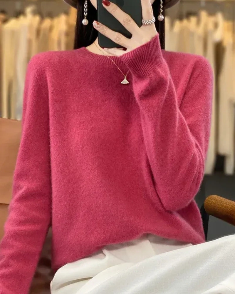 Pull en laine pour femmes – Pull en 100% laine mérinos pour l'automne et l'hiver
