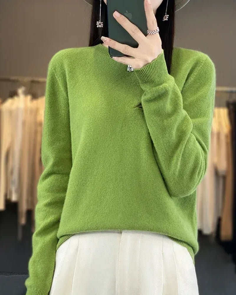 Pull en laine pour femmes – Pull en 100% laine mérinos pour l'automne et l'hiver