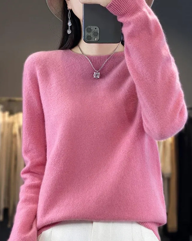 Pull en laine pour femmes – Pull en 100% laine mérinos pour l'automne et l'hiver