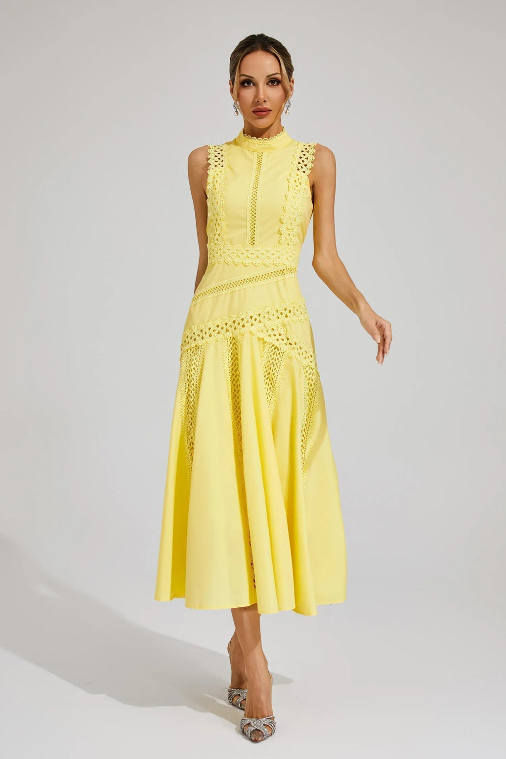 Robe Midi Invité de Mariage Femme | A-Ligne