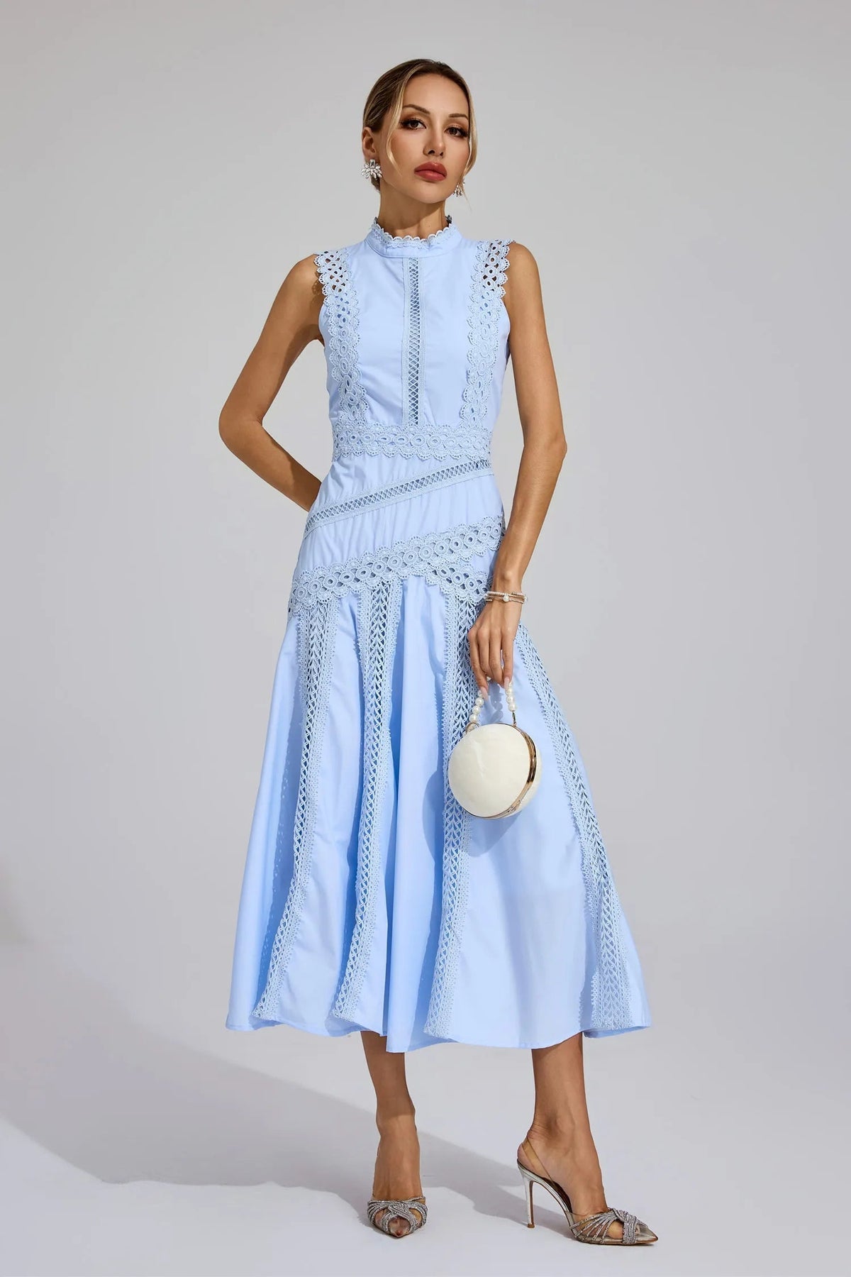 Robe Midi Invité de Mariage Femme | A-Ligne
