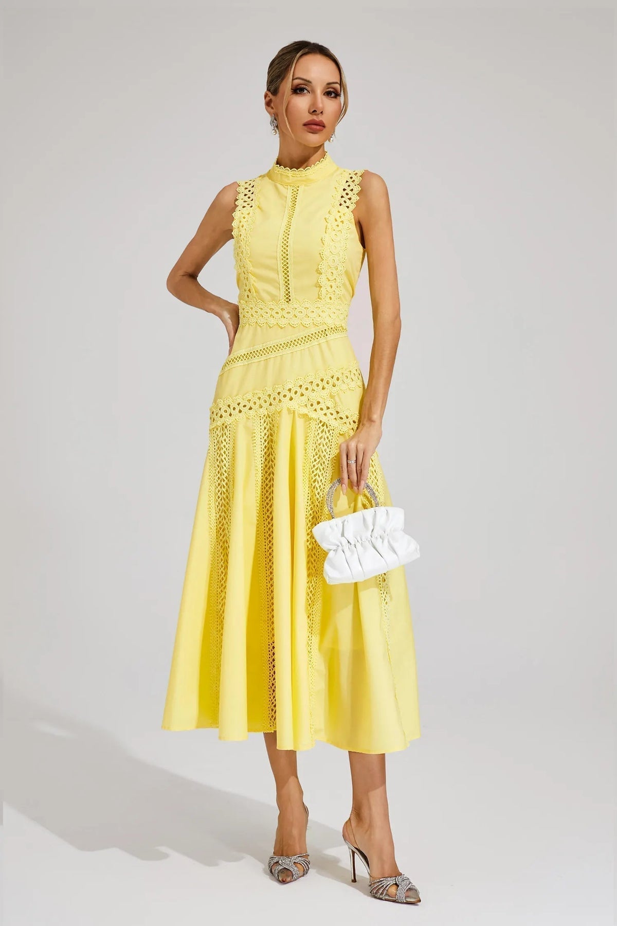 Robe Midi Invité de Mariage Femme | A-Ligne