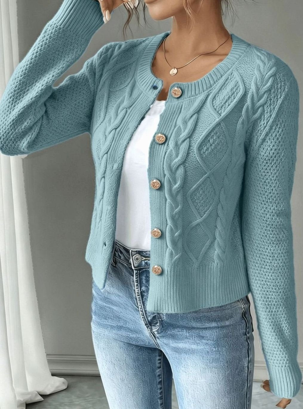 Mélanie - Gilet Court Élégant