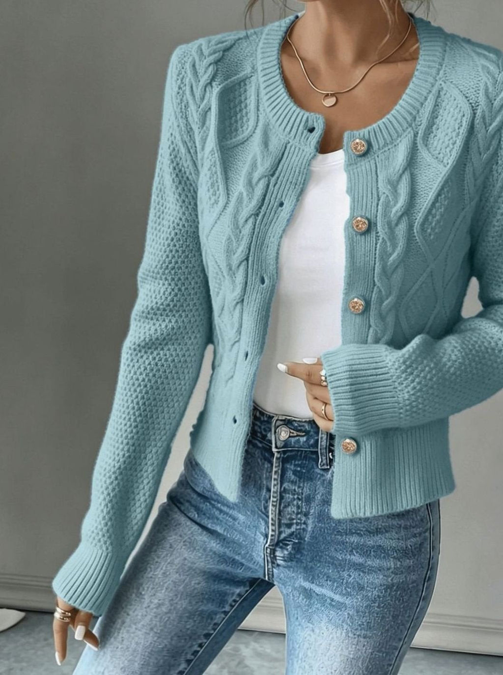 Mélanie - Gilet Court Élégant