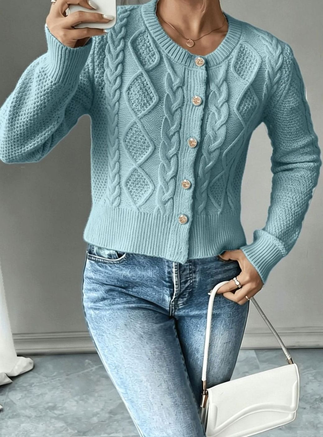 Mélanie - Gilet Court Élégant