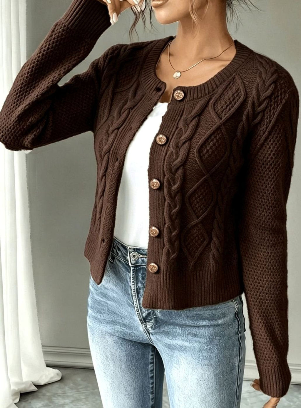 Mélanie - Gilet Court Élégant
