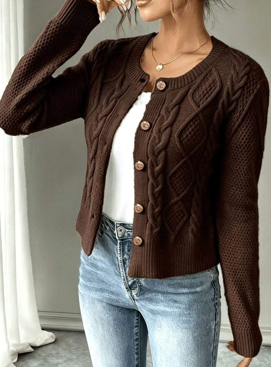 Mélanie - Gilet Court Élégant