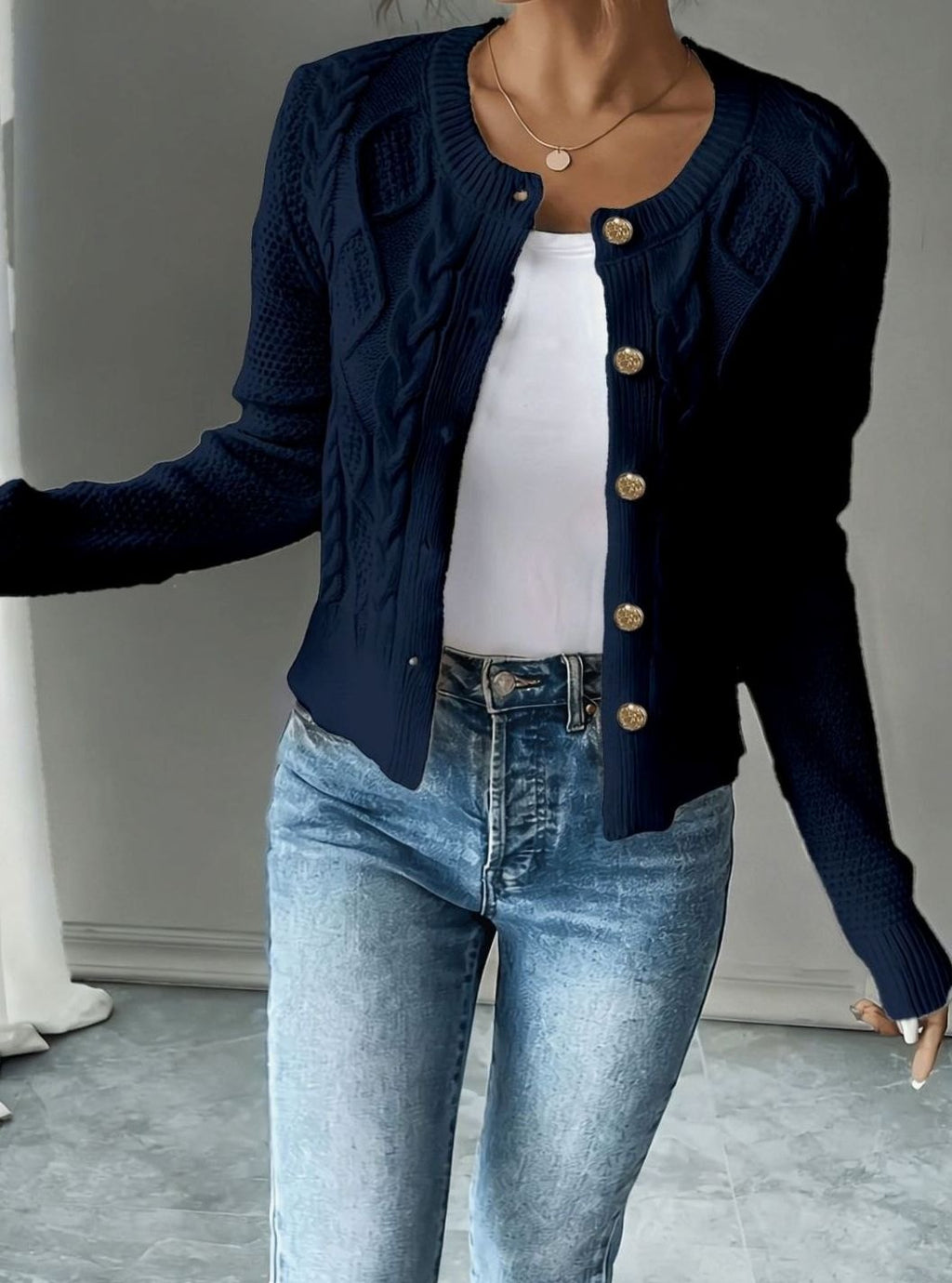 Mélanie - Gilet Court Élégant
