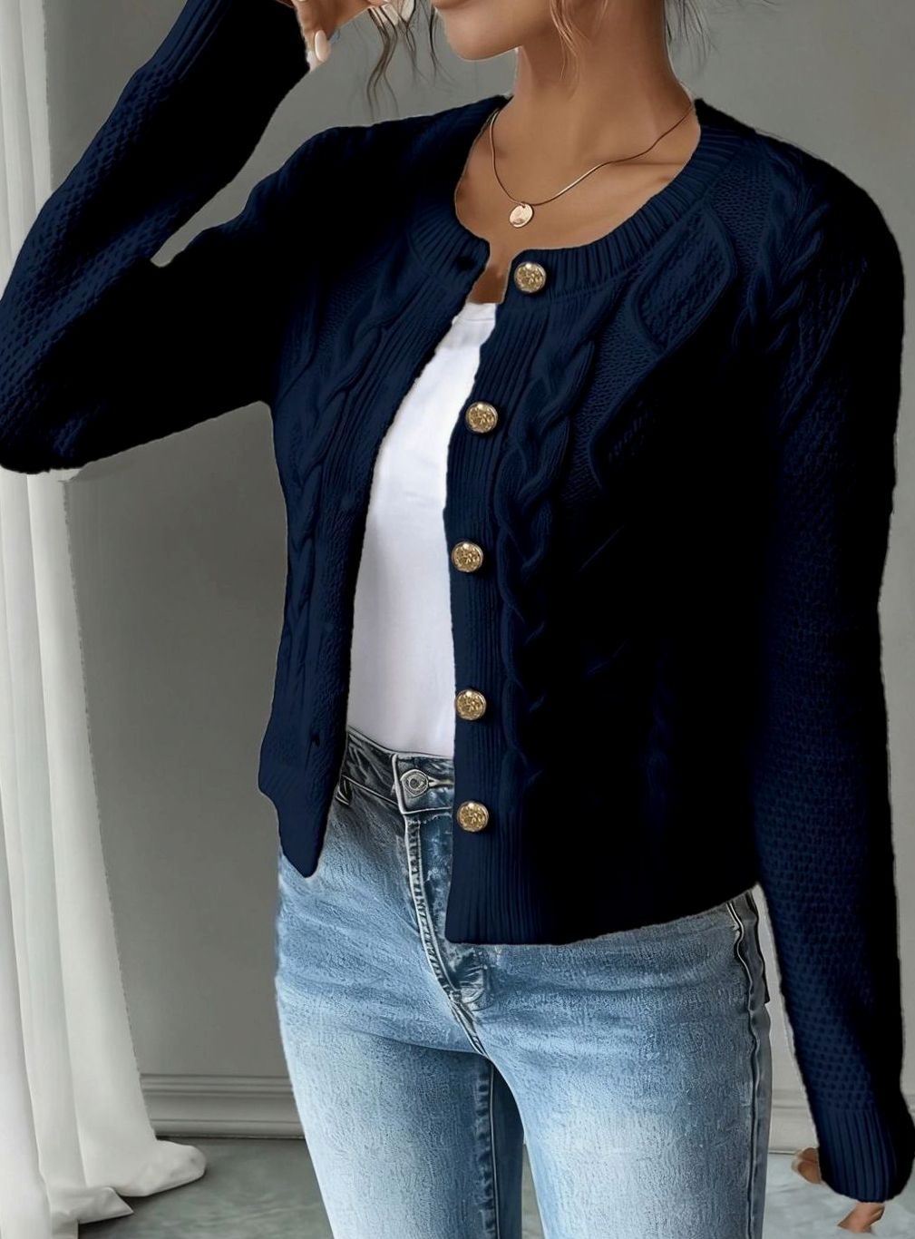 Mélanie - Gilet Court Élégant