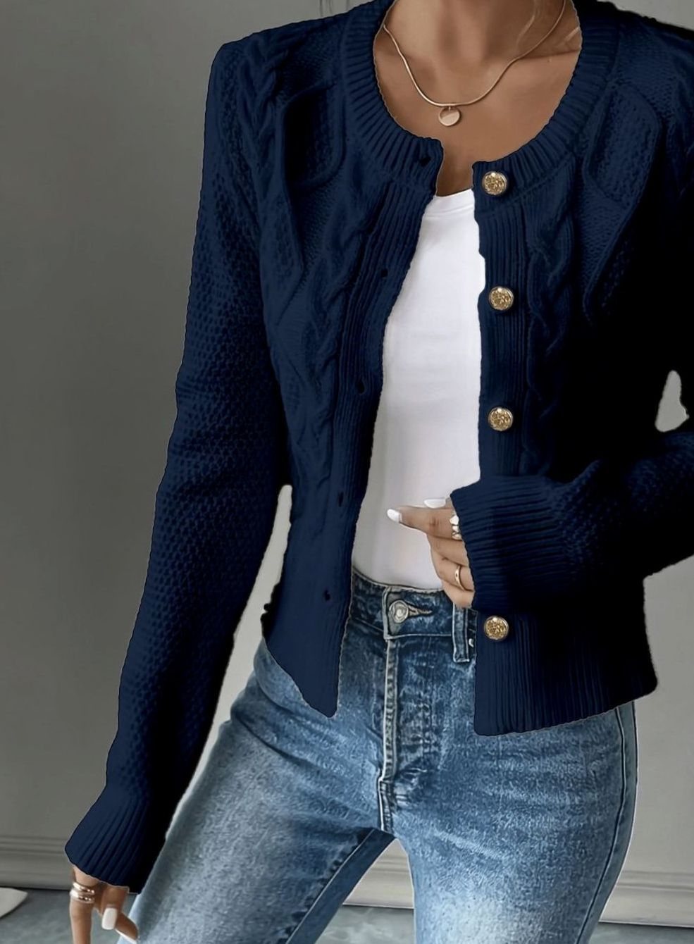 Mélanie - Gilet Court Élégant