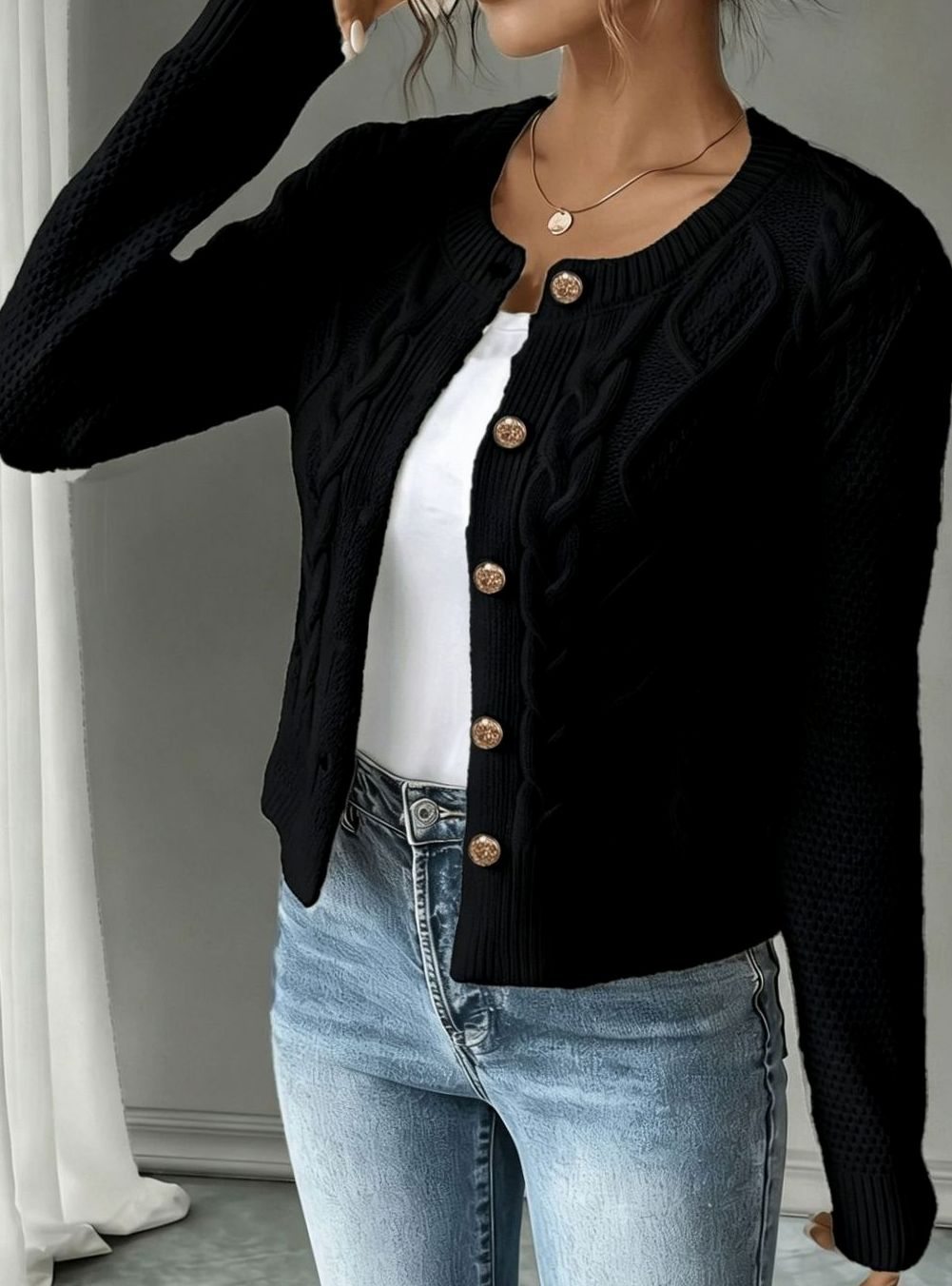 Mélanie - Gilet Court Élégant
