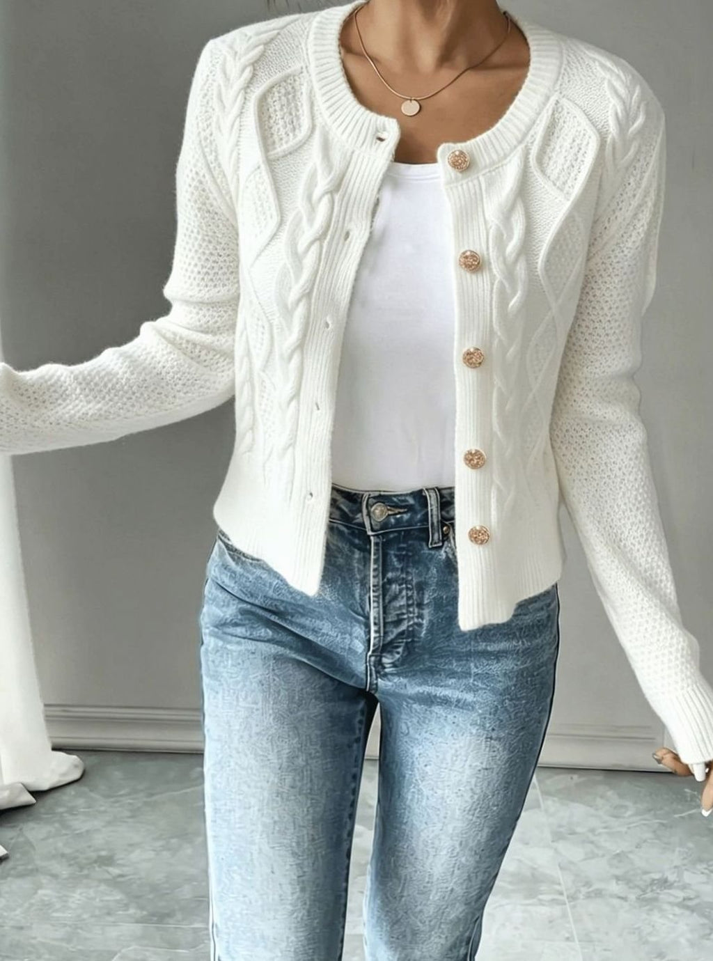 Mélanie - Gilet Court Élégant