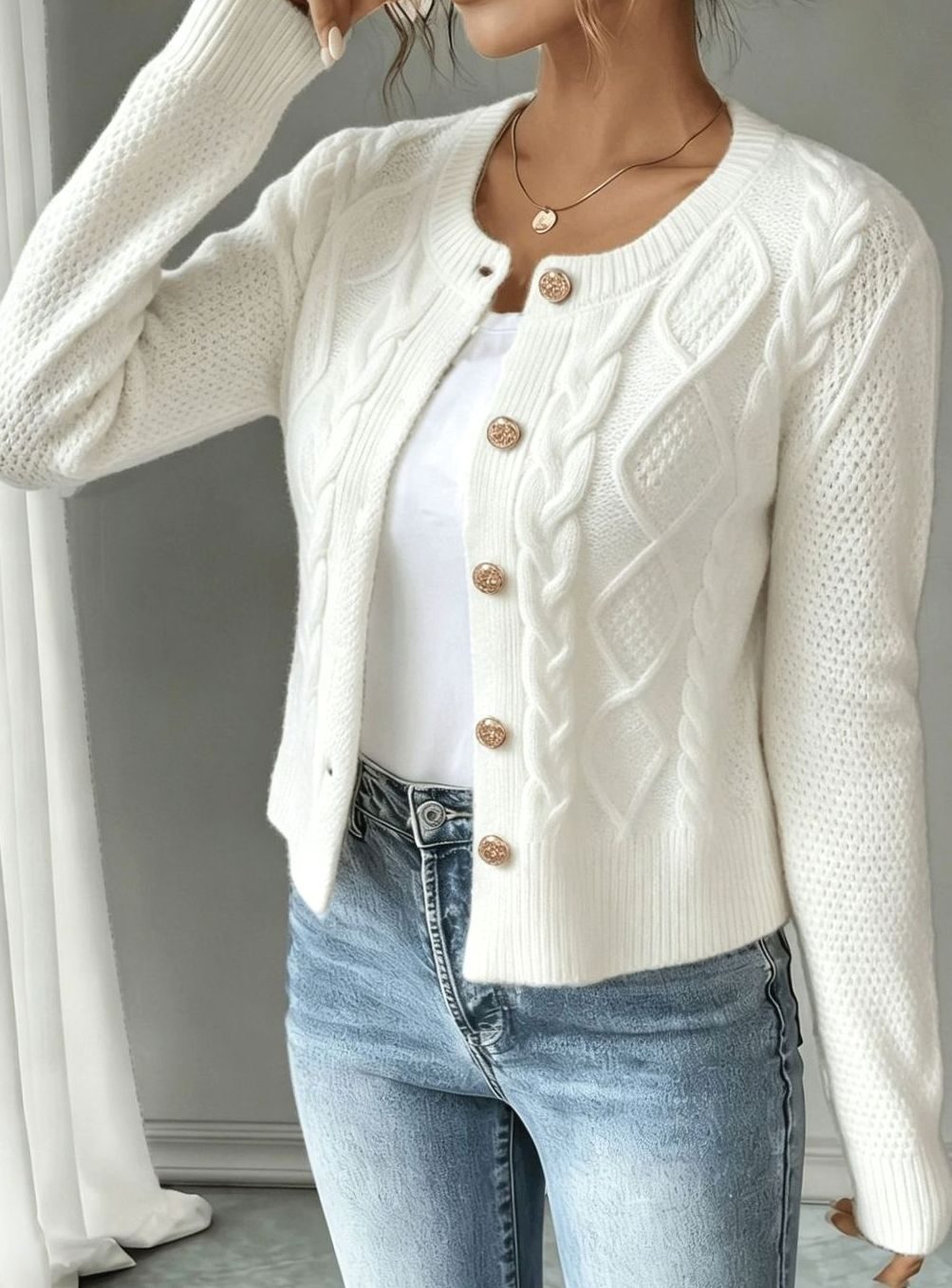Mélanie - Gilet Court Élégant