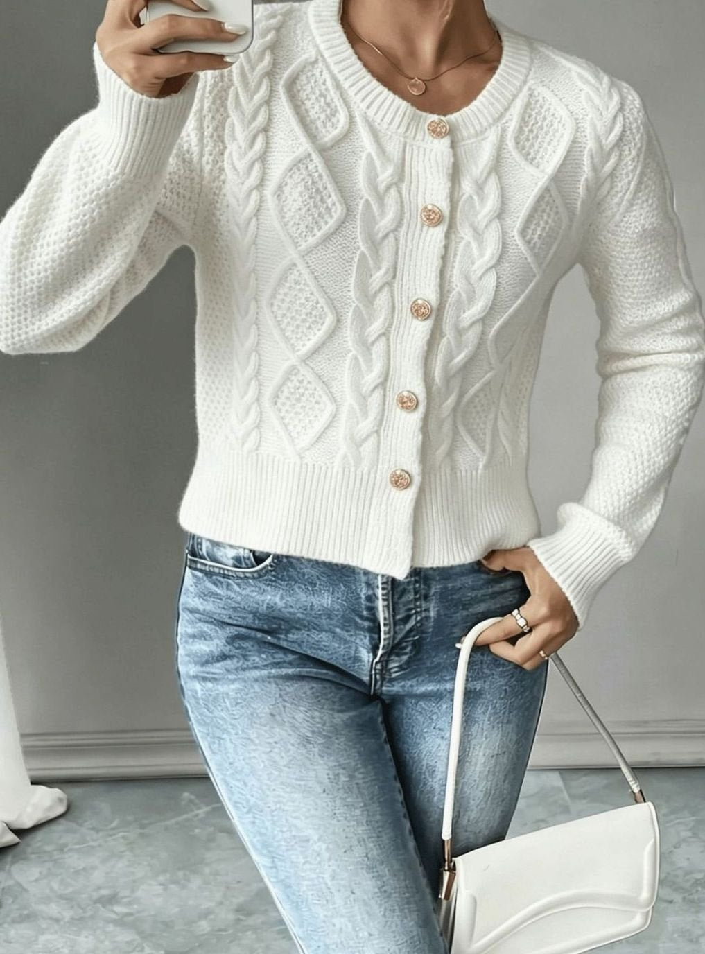 Mélanie - Gilet Court Élégant