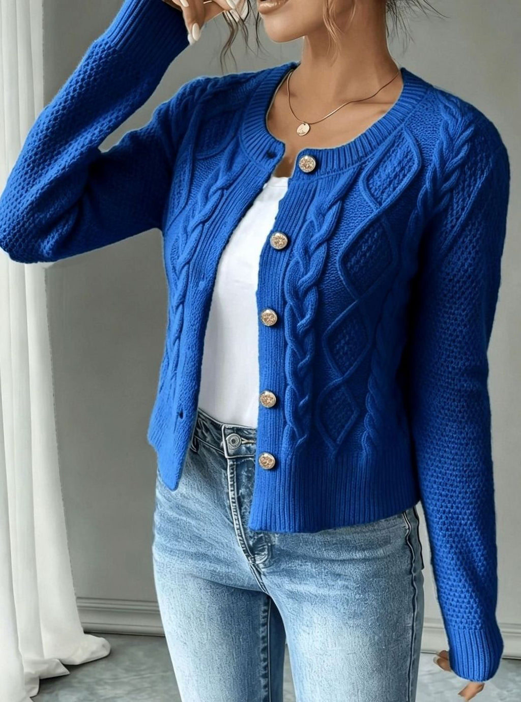 Mélanie - Gilet Court Élégant