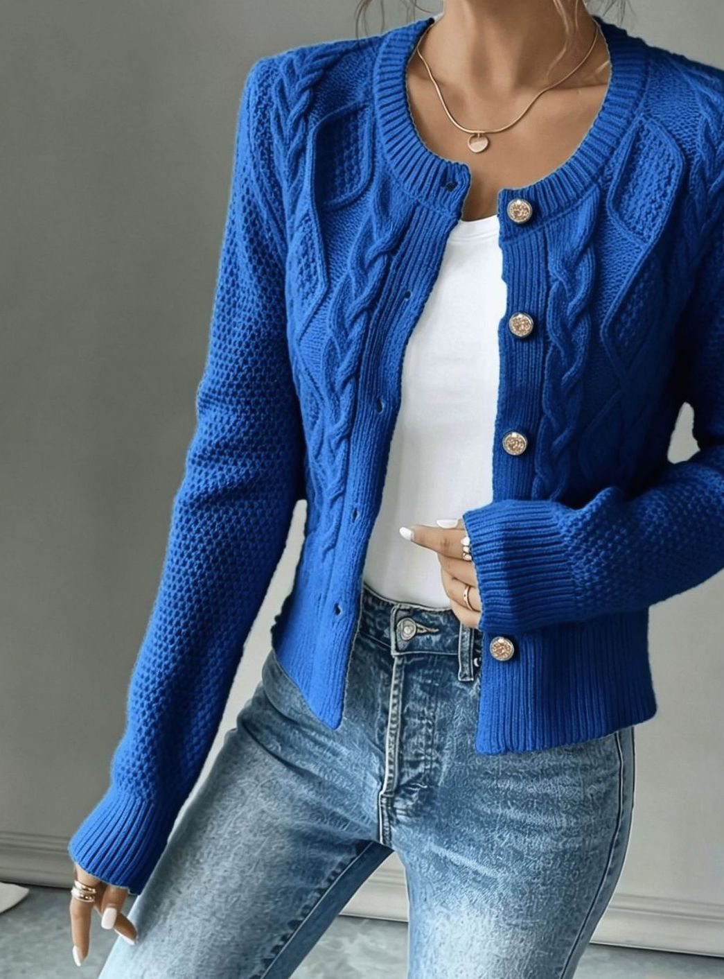 Mélanie - Gilet Court Élégant