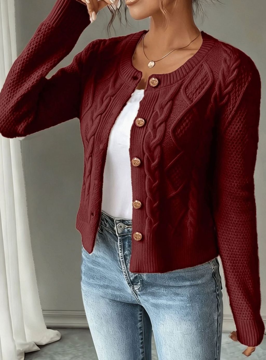 Mélanie - Gilet Court Élégant